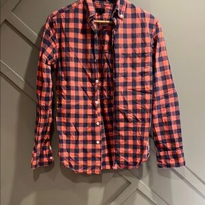 J. Crew Red and Blue Gingham Shirt